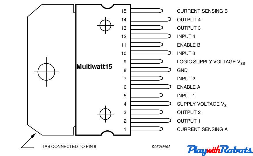 L298 pin configuration