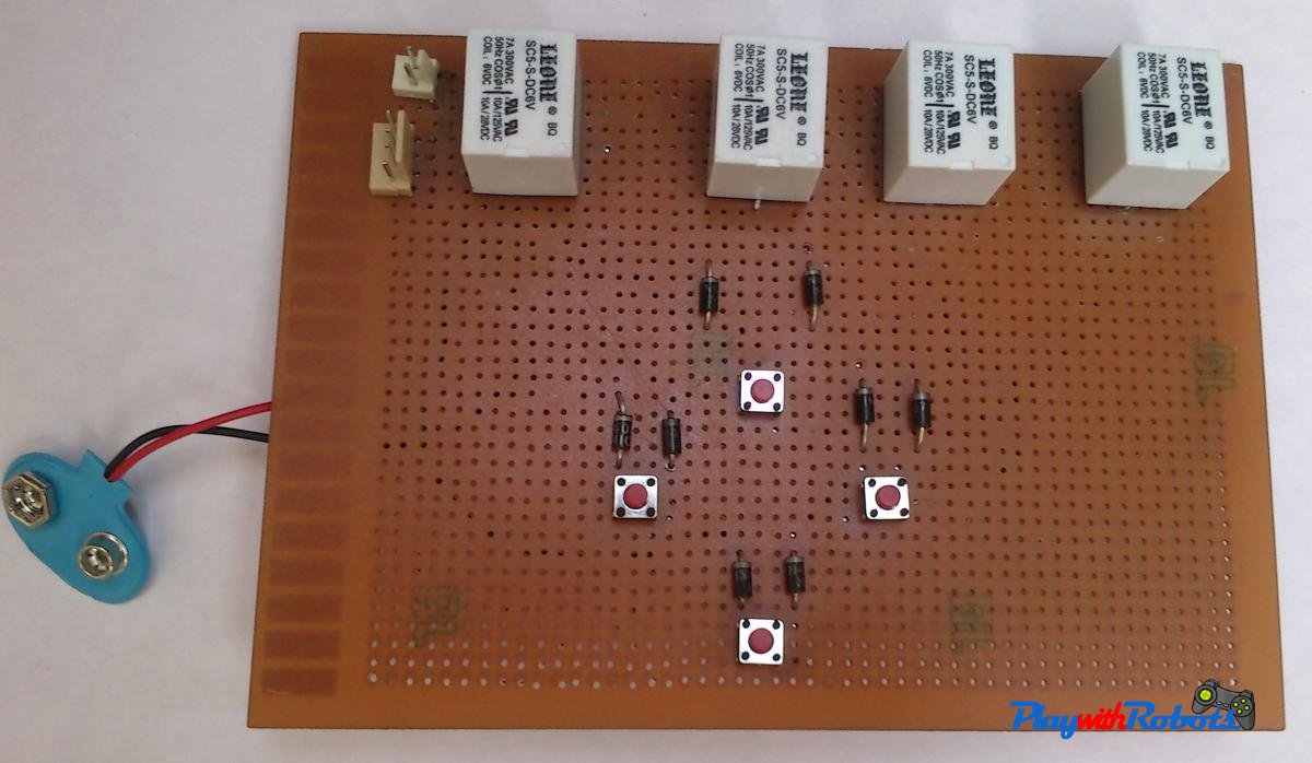 Complete soldered circuit